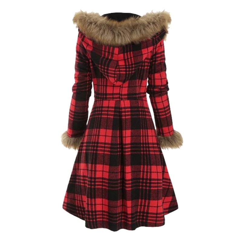 Dam Kort Trenchcoat Med Feminint Snitt Bomull Polyester-4