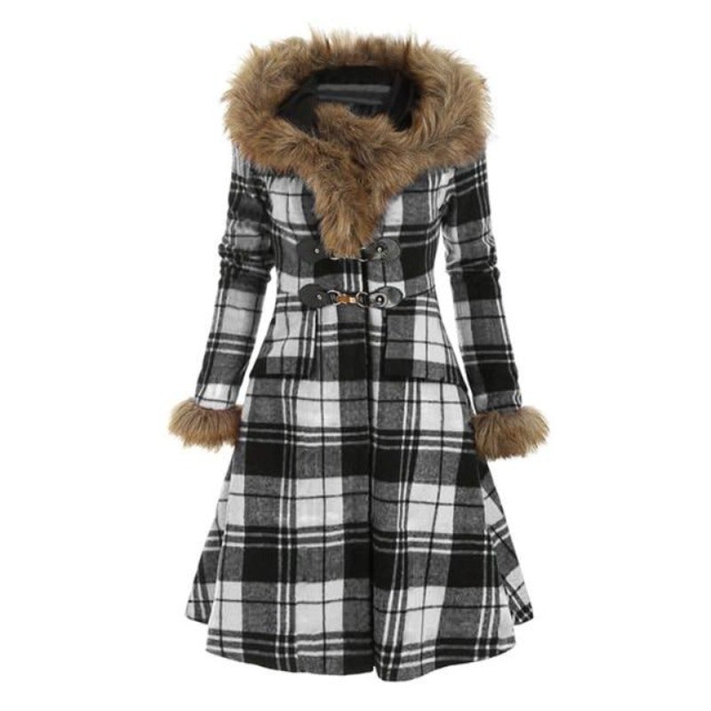 Dam Kort Trenchcoat Med Feminint Snitt Bomull Polyester-5