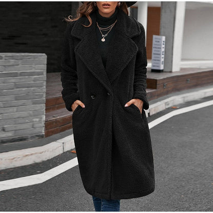 Dam Pälsrock Mjuk Bomull Polyester-2