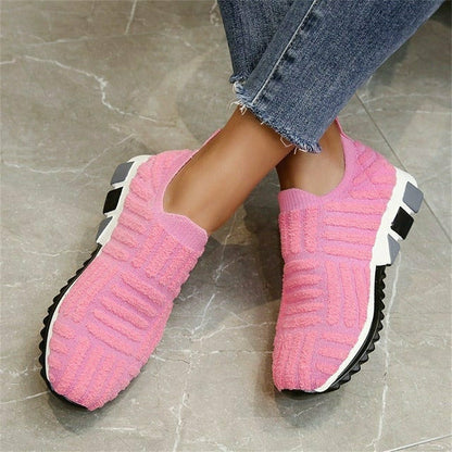 Dam Sneakers Lätta Andningsbara PVC Slip-On Låg Modell-3