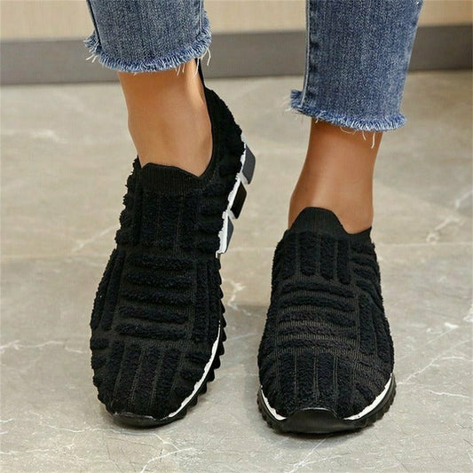 Dam Sneakers Lätta Andningsbara PVC Slip-On Låg Modell-1