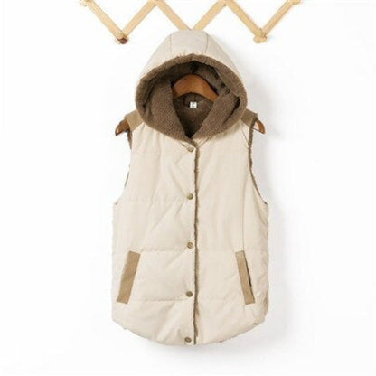 Dam Väst Vattenavvisande Med Huva Dunväst-5