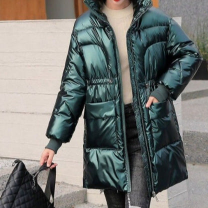 Damjacka Designer Hög Krage Polyester för Damer-1