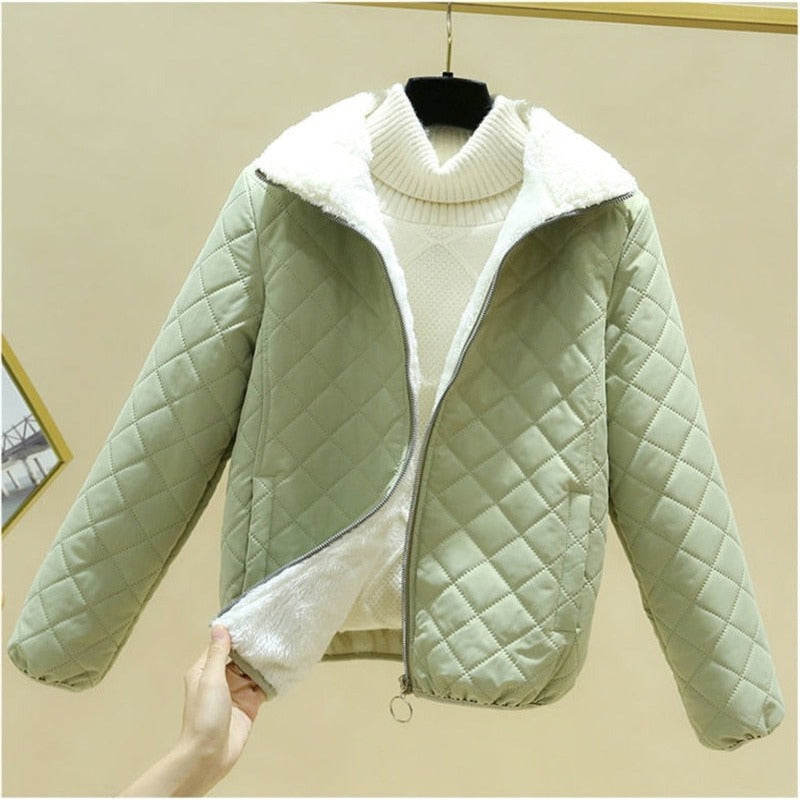 Dam Fritidsjacka Vindtät Kort Bomull Polyester-2