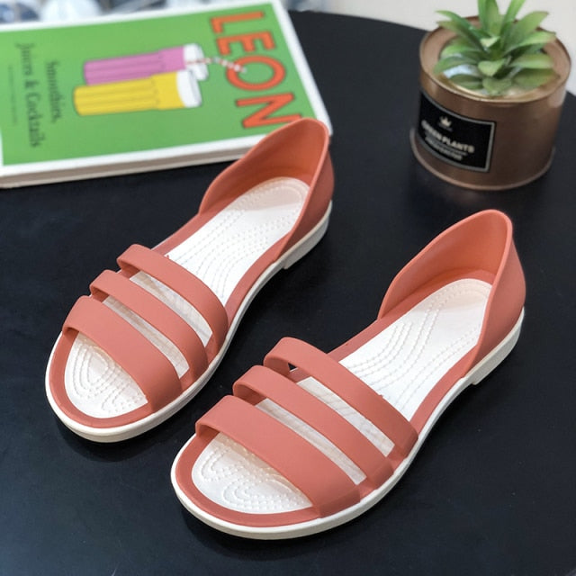 Dam Sandaler Minimalistisk Design Hållbara Syntetiska Material-3