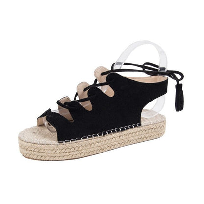 Dam Espadriller Maritim Stil Mocka-6