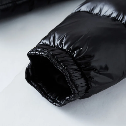 Damjacka Dunjacka Vattenavvisande Polyester Glänsande Svart 3