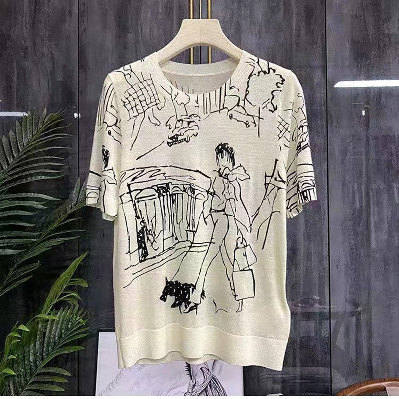 Kvinnors Lång Tröja Modern Design Mjuk Polyester Akryl Ull-5