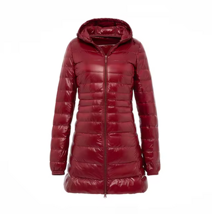 Variant image for Dam Lång Jacka Överdimensionerad Quiltad Hållbart Material-73