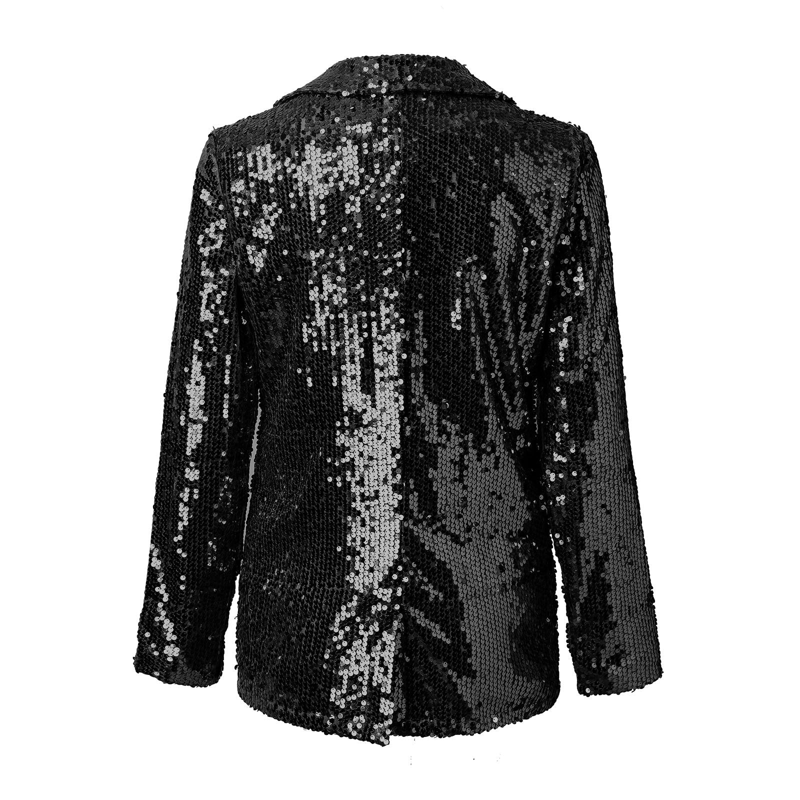 Dam Blazer Paljetter Elegant Klassisk Polyester-2