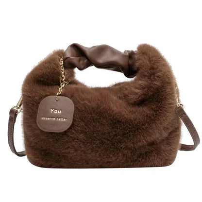 Damväska Praktisk Fluffig Design Hållbart Tyg 6