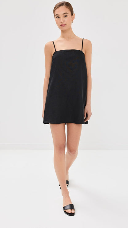 Fina Dam Klänningar Spaghettiband Lätt Bomull-1