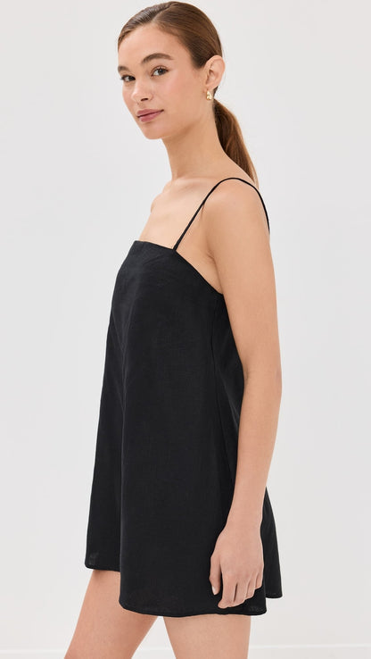 Fina Dam Klänningar Spaghettiband Lätt Bomull-2