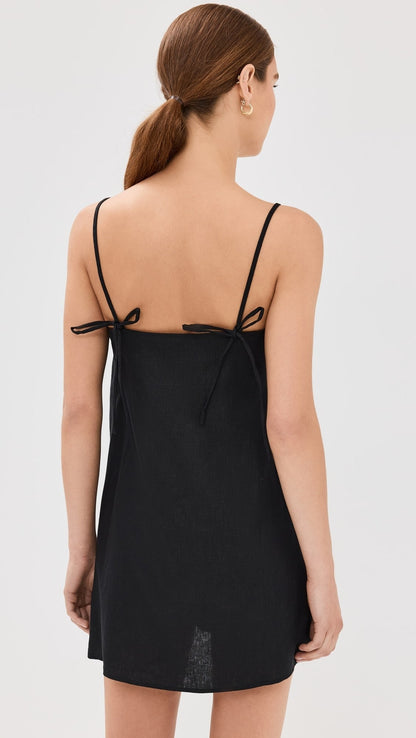 Fina Dam Klänningar Spaghettiband Lätt Bomull-3