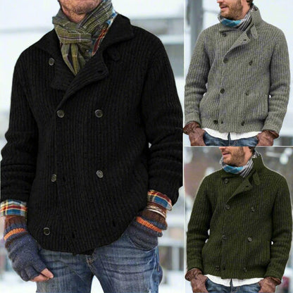 Lång Kofta Dam Vintage Stil Mjuk Akrylblandning-3