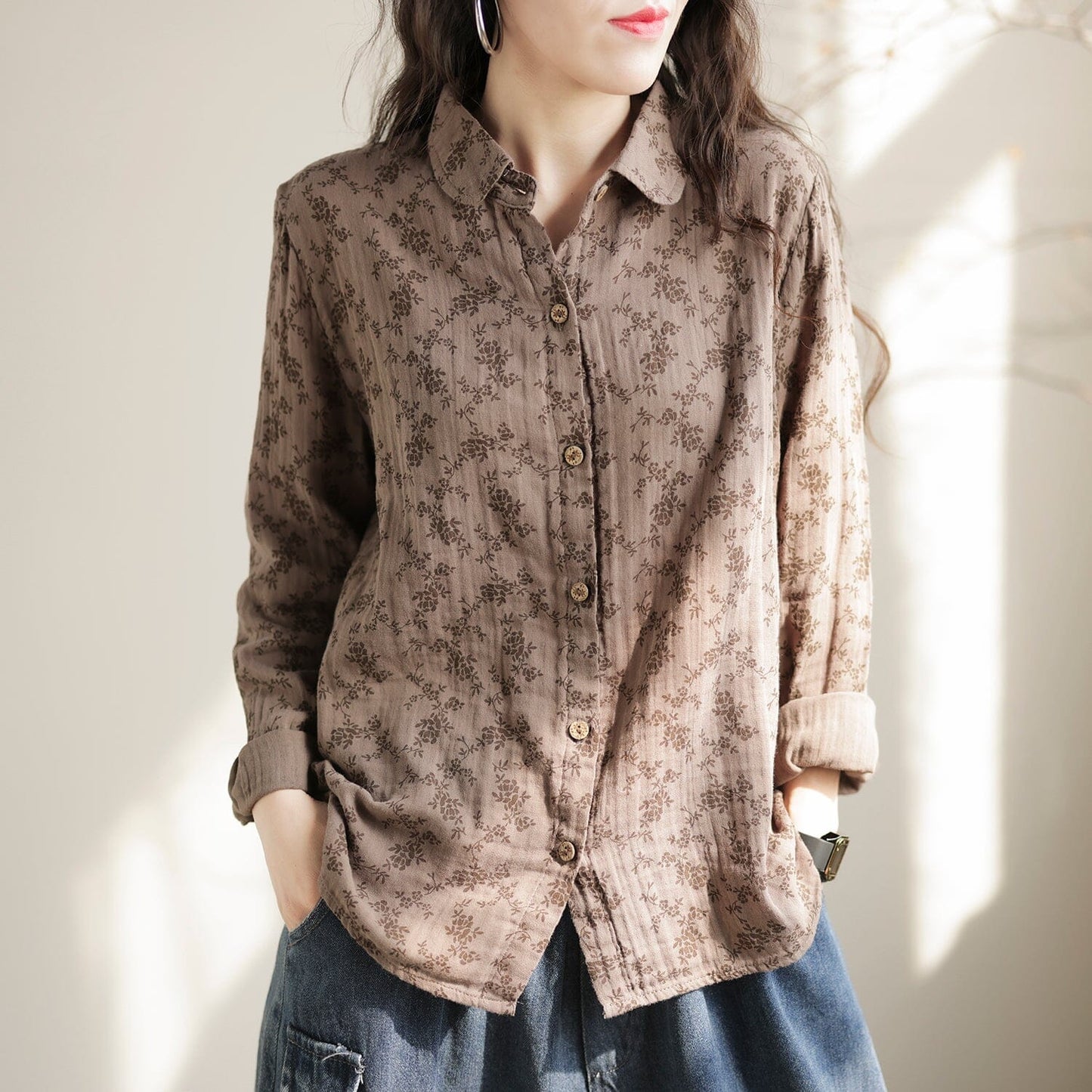 Variant image for Kvinnors Topp Elegant Lätt Polyester-2