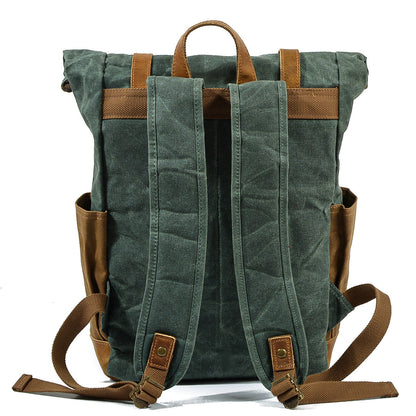 Unisex Ryggsäck Wolff-Top Vaxad Bomullsduk-4