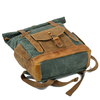 Unisex Ryggsäck Wolff-Top Vaxad Bomullsduk-5