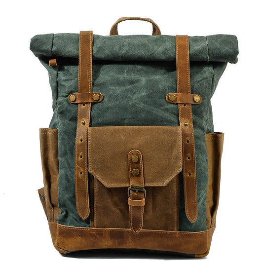 Unisex Ryggsäck Wolff-Top Vaxad Bomullsduk-1