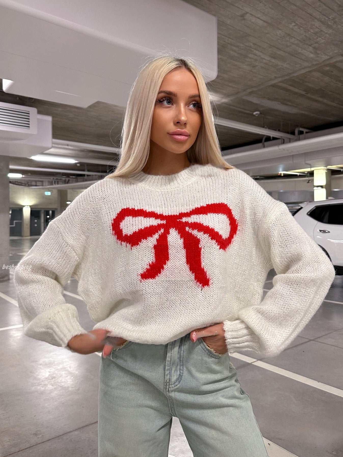 Dam Tröja Elegant Design 100% Bomull 5