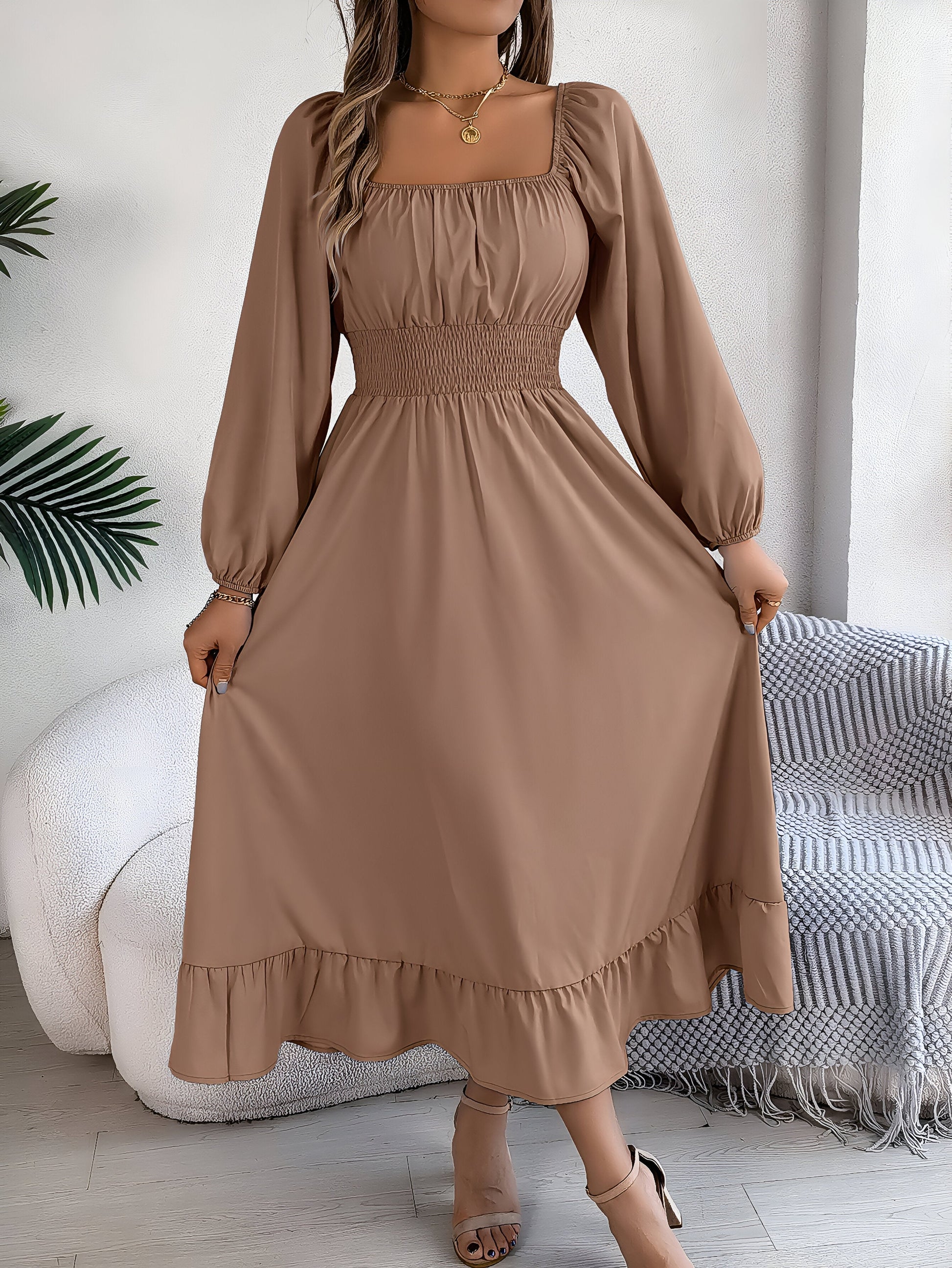 Dam Läderbälte med Ränder Justerbar Stilren Design-3