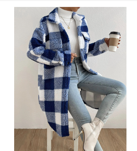 Variant image for Damjacka Sherpa Trendig Design Mjuk Varm Fleece-21