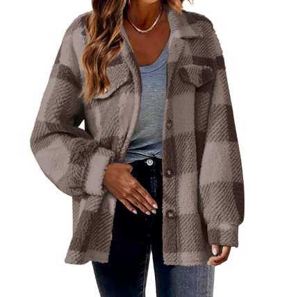 Variant image for Vadderad Jacka Dam Knappstängning Polyester med Bröstfickor-21