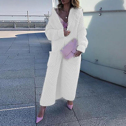 Dam Lång Kappa Pullover Vattentålig-2