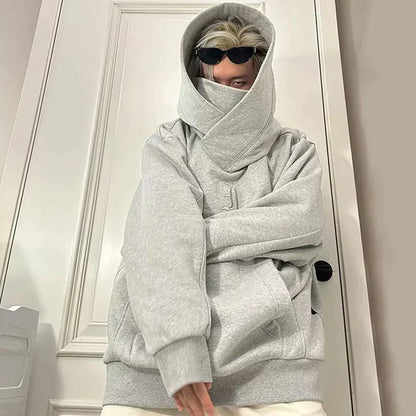 Huvtröja Herr Japansk Inspirerad Design Avslappnad Bomull-2