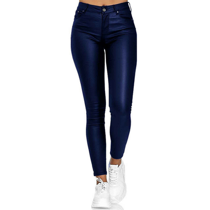 Kvinnors Slim Fit Jeggings PU-5