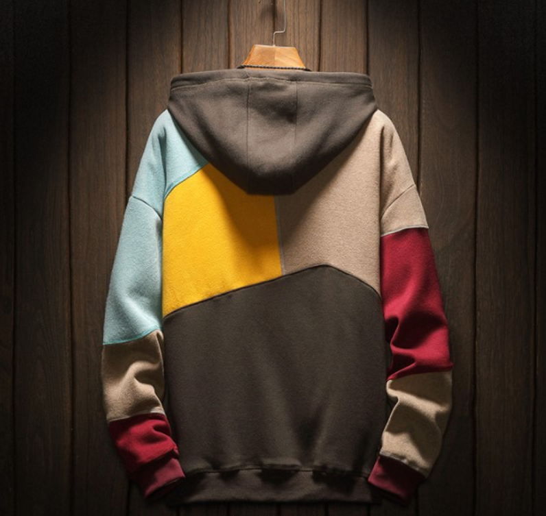 Herr Hoodie Mjuk Fleece Stilren Design 2