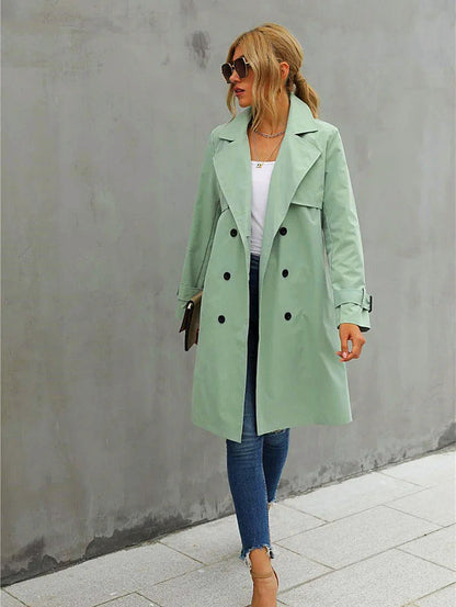 Kvinnors Klassiska Kappa Elegant Hårtkläder-6