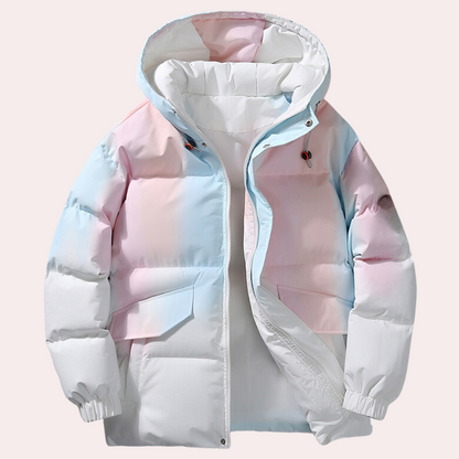 Herr Vinterjacka Modern Design Isolerande Material-5