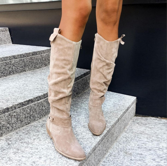 Dam Stövlar i PU med Vadderad Innersula och Non-Slip Sula – Elegant Design för Vardags och Fest 1
