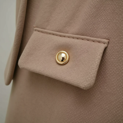 Kvinno Blazer Beskuren Modern Polyester-2