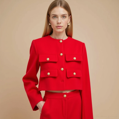 Variant image for Kvinno Blazer Beskuren Modern Polyester-7