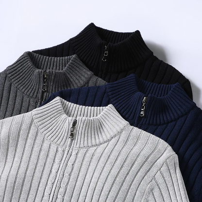 Herr Turtleneck Tröja Andningsbar Klassisk Stil-4