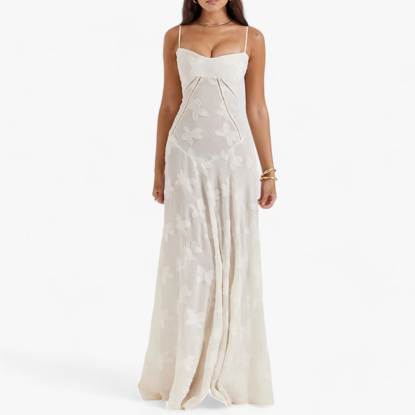 Eleganta Damklänningar i Korsettstil med Figurnära Snitt och Blommönster – Perfekt för Sommarfester 9