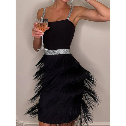 Dam Midi Klänning A-linjeformad Djup Halsringning Polyester Fina Dam Klänningar-3