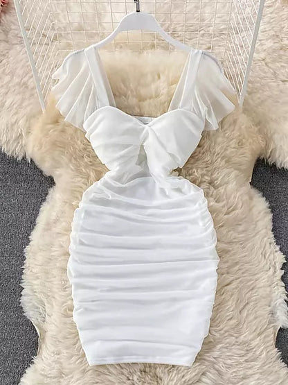 Variant image for Damklänning Aftonklänning Kort Ärmd Monokrom Polyester-7