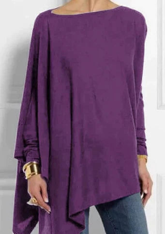 Variant image for Dam Poncho Asymmetrisk Kashmirmix Trendig Stil-19