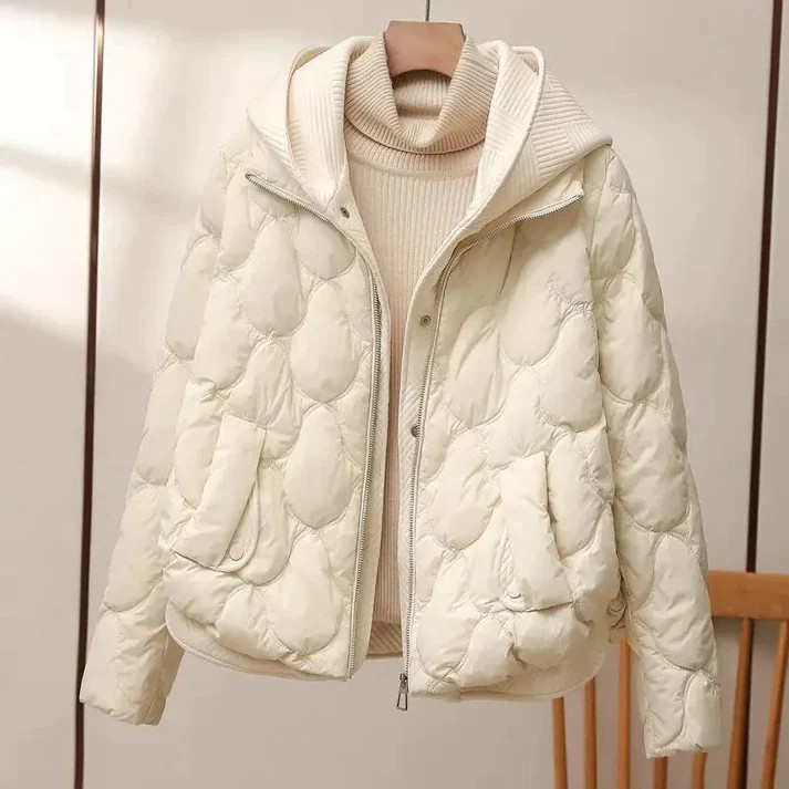Vinterjacka Dam Modern Isoleringsbuffertjacka Lätt Material 5