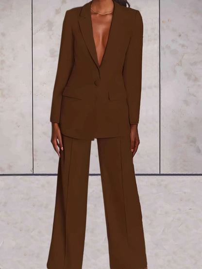 Variant image for Dam Blazer och Byxor Klassisk Stil Polyester Elastan-19