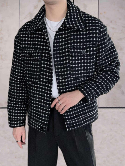 Damjacka Modern Passform med Polka-Dot Detaljer 100% Polyester-3