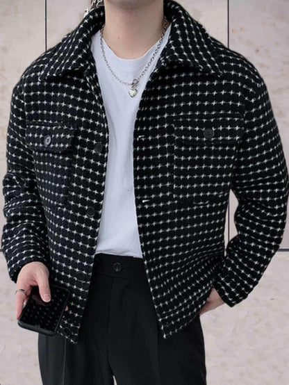 Damjacka Modern Passform med Polka-Dot Detaljer 100% Polyester-1