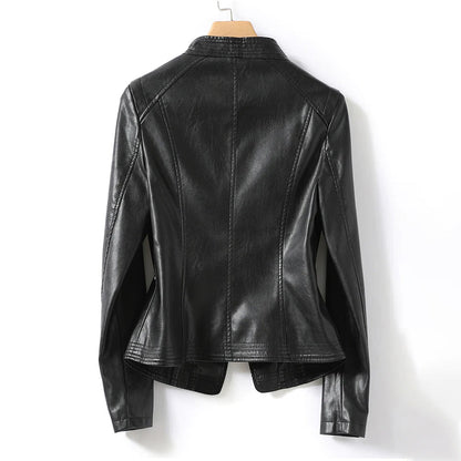 Damjacka Slim-Fit Fårläder Modern Stil 2