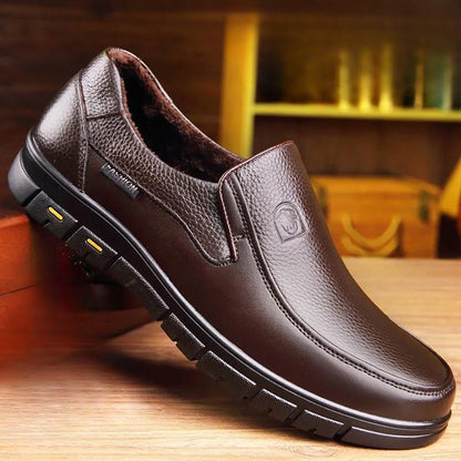 Herr Fritidsskor Loafers Äkta Läder Andningsbar Design 13