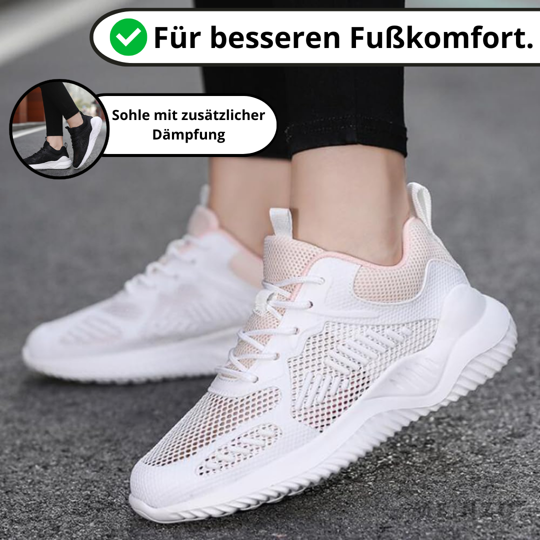 Kvinnors Sneakers Lätta Andningsbara Ergonomiska Syntetmaterial-4