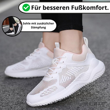 Kvinnors Sneakers Lätta Andningsbara Ergonomiska Syntetmaterial-4