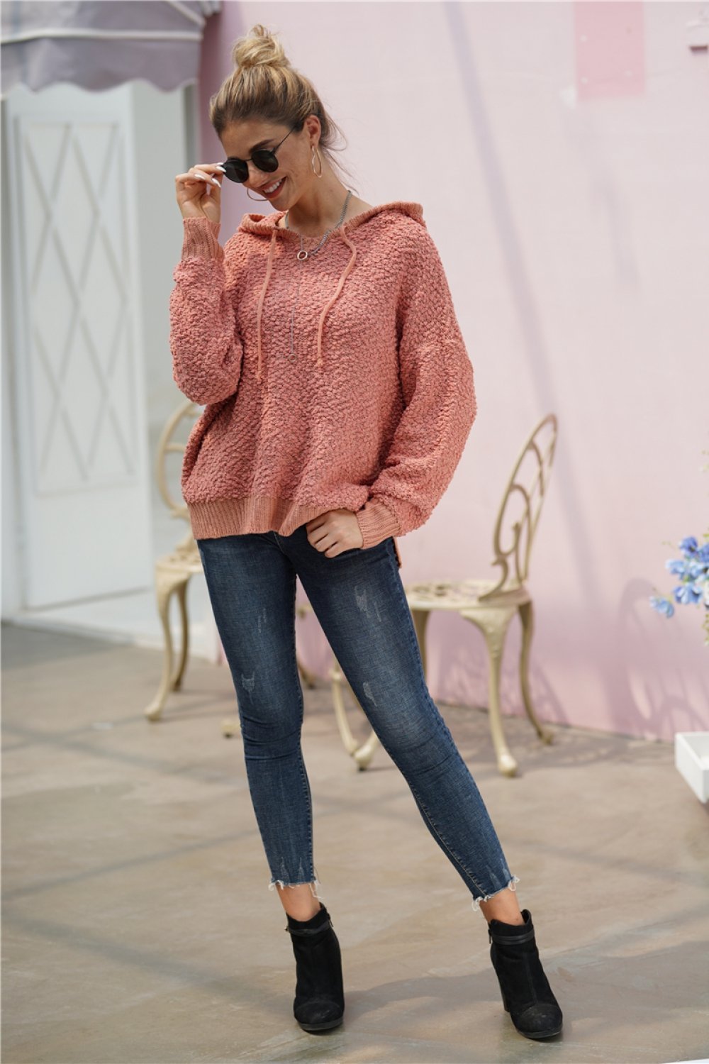 Unisex Hoodie Plush Polyester with Hood-6